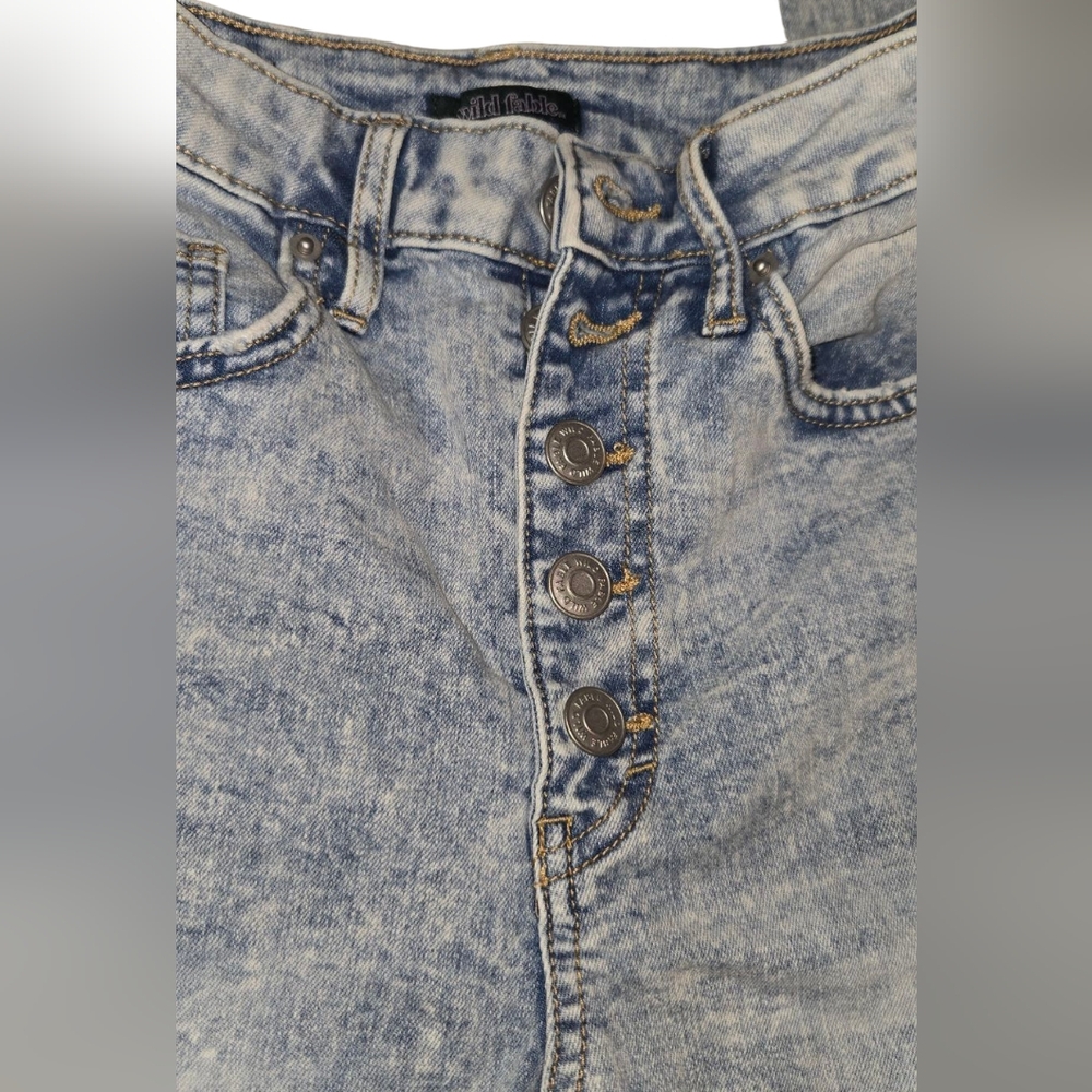 Wild Fable Skinny High Rise Vintage Distressed Jeans - Picture 6 of 9